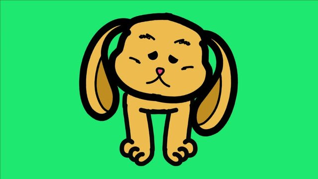 Dog character cartoon animation