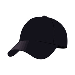 Fototapeta premium Modern baseball cap design on white background