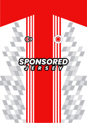 Mockup background for sports jersey red patern carbon