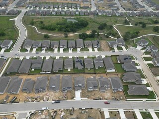 Brand new residential subdivision under construction.