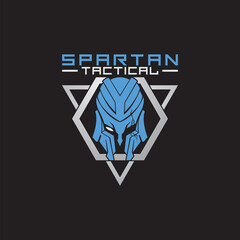 Spartan Logo. modern spartan helmet tactical logo design