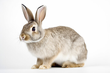 Obraz premium ウサギ 白背景 AI生成画像 ジェネレーティブAI