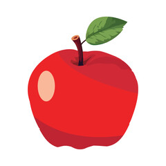Juicy apple slice, symbol of healthy eating