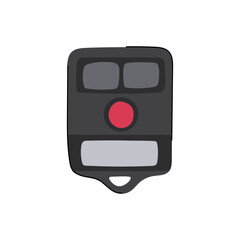 automobile car key cartoon. system safety, hand auto, vehicle electronic automobile car key sign. isolated symbol vector illustration