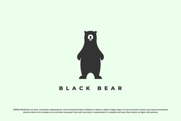logo bear black silhouette animal wildlife