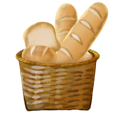 Bread Basket Illustration