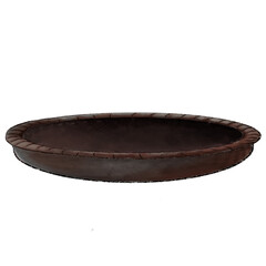 Dark Brown Wooden Plate