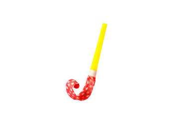 Birthday whistle isolated on transparent background, celebration and party concept