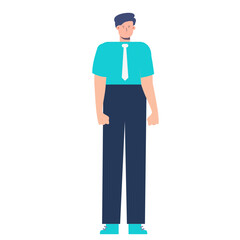 Modern Office Flat Character Set for Animation and Customisation use cases