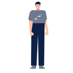 Modern Office Flat Character Set for Animation and Customisation use cases