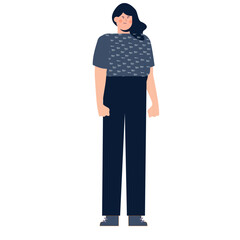 Modern Office Flat Character Set for Animation and Customisation use cases