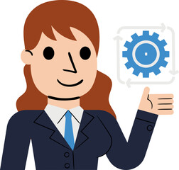 Manager Flat Illustration