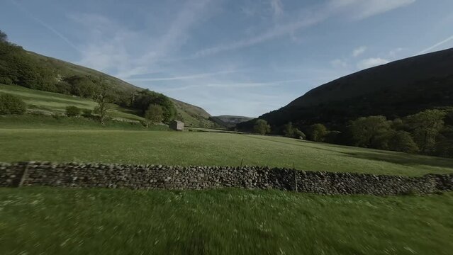 Drone footage of Mukers and the flower meadows in North Yorkshire including footage higher up the valley