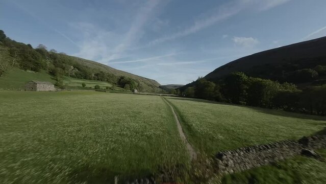 Drone footage of Mukers and the flower meadows in North Yorkshire including footage higher up the valley