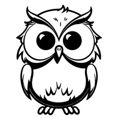 Halloween, outline vector illustration