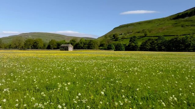 Drone footage of Mukers and the flower meadows in North Yorkshire including footage higher up the valley
