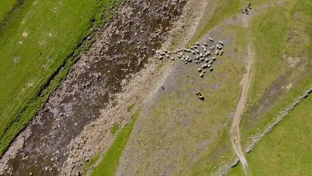 Drone footage of Mukers and the flower meadows in North Yorkshire including footage higher up the valley