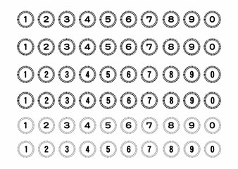 効果線数字セット