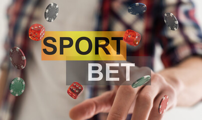 User winning jackpot on online casino app, online games and gambling concept
