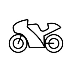 Fototapeta premium Toy motorcycle icon