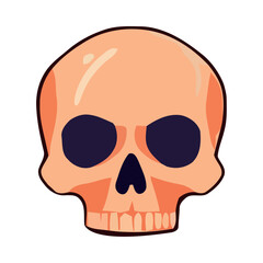 Spooky Halloween design with evil skull symbol