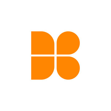 Simple fresh abstract logo design with white background
