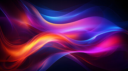 abstract background with waves Generative AI