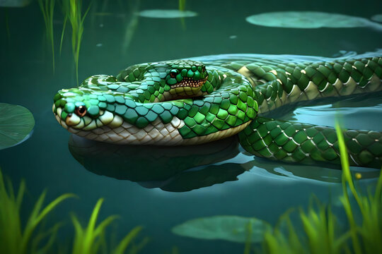 snake in the water