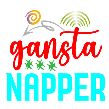 gansta napper SVG Sticker Design