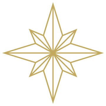 recommend clip art: Weihnachtsstern abstrakt Kontur Vektor in Gold. Isolierter Hintergrund.
                    Symbol für Jesus Geburt.
                    Für Hintergründe, Kalender, Einladungen, Grußkarten etc.