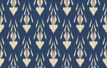 Ethnic abstract ikat art. Aztec ornament print. geometric ethnic pattern seamless  color oriental.  Design for background ,curtain, carpet, wallpaper, clothing, wrapping, Batik, vector illustration.