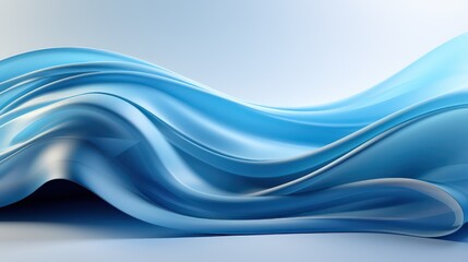 Fototapeta na wymiar Blurred Blue Gradients Abstract Background of Serene Hues