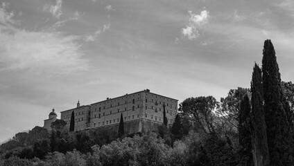 Cassino, Lazio, Italy. The Benedictine Abbey of Montecassino.