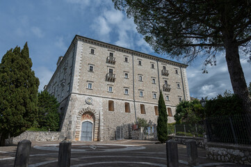 Cassino, Lazio, Italy. The Benedictine Abbey of Montecassino.