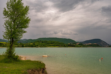 Castel San Vincenzo, Molise. The lake