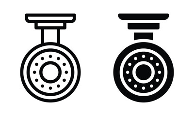 CCTV icon with outline and glyph style.