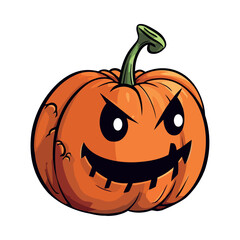 Smiling pumpkin mascot, Halloween symbol of fun