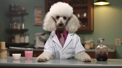 Poodle Pharmacist: Canine Dispenser of Health and Wellness