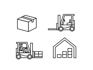 フォークリフトのアイコン