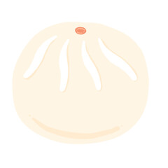 Steamed Bun Cartoon illustration