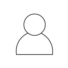 Man user flat icon vector