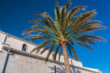 The old town of Rab, the Adriatic Sea in Croatia