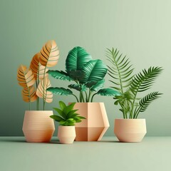 potted houseplants Generative AI