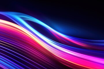abstract futuristic background with gold PINK blue glowing neon fluid waves techno sound shap Data transfer concept Fantastic wallpaper