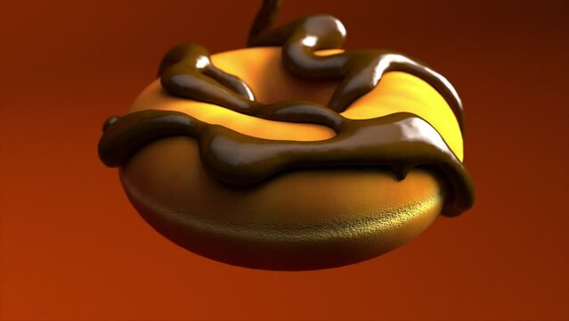 Ciambella al cioccolato 3D 