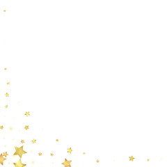 Magic stars vector overlay.  Gold stars scattered
