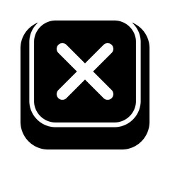 Obraz premium Delete button icon