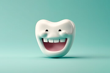 funny animated teeth prototype for dentists. Generative ai