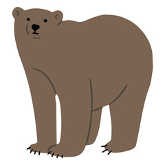 Grizzly Bear Single 30, vector illutration