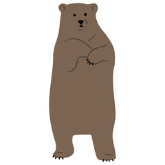 Grizzly Bear Single 20, vector illutration